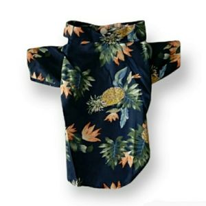 Small Dog Hawaiian Blue Floral Sz small pet shirt nwotgs